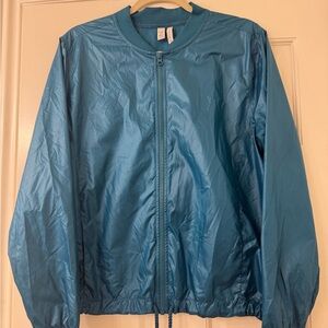 Zella for Nordstrom Teal Lightweight Zip Jacket, Size M